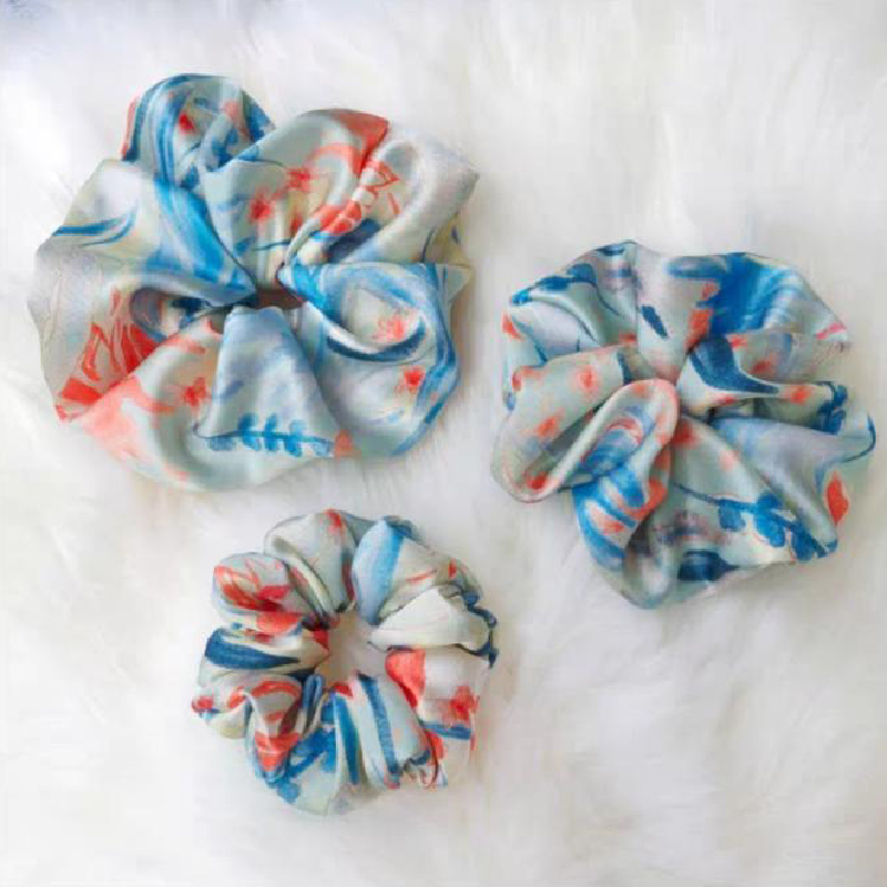 Scrunchies in seta sottile per capelli da donna in pura seta di gelso al 100% in 22 Momme