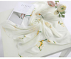 Sciarpa di seta leggera e traspirante Sciarpa quadrata in chiffon di seta morbido